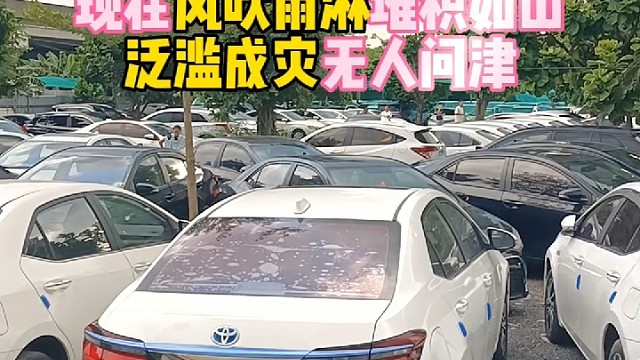 小日本开不坏的丰田神车传说中的销量王者现在风吹雨淋堆积如山无人问津#广州二手车#广西二手车#丰田卡罗