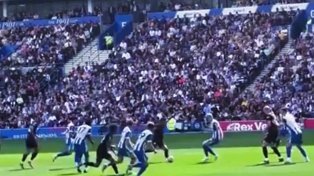 曼城唯一遮羞布，马尔穆什做球到门前，哈兰德顺势打门得手