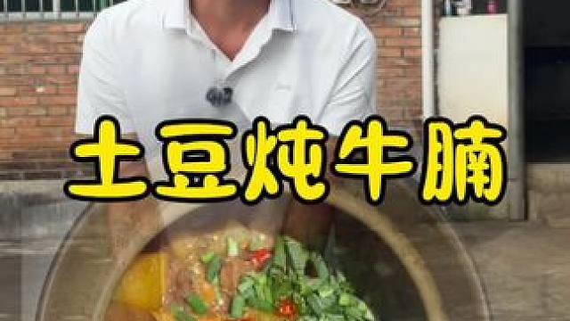 土豆炖牛腩#乡村生活 #回村后的我 #新农人2025计划#美食