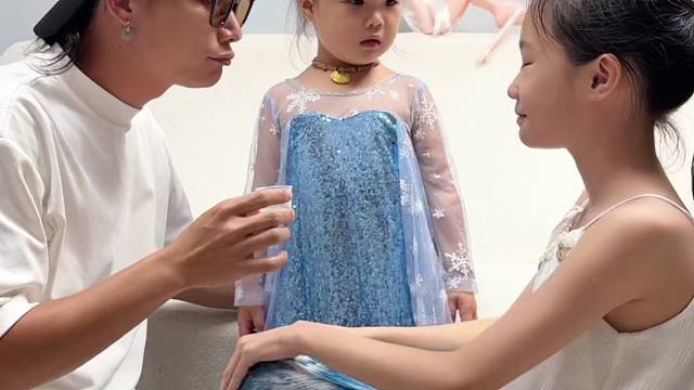 女儿不肯喝药，只能来这招了