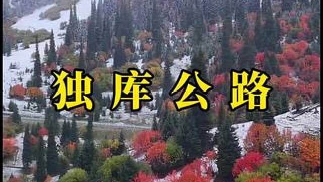 被眼前的一幕震撼了，秋天的独库别样的美。#自驾游 #旅行 #独库公路 #风景如画的地方