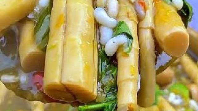咖喱煮酸笋臭菜蚂蚁蛋 #美食 #户外美食 #泰国美食 #内容启发搜索