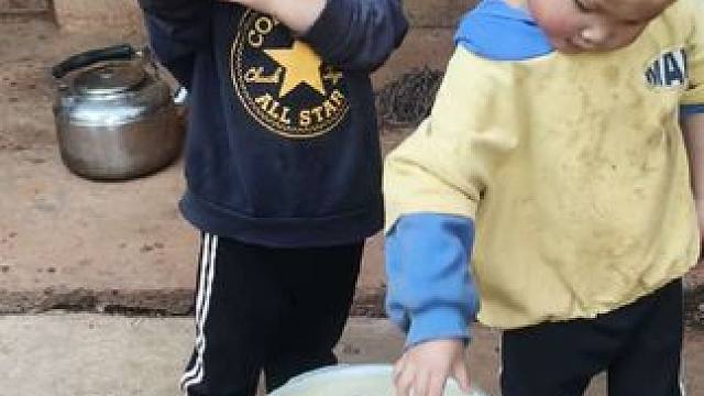 包子熟了。#农村娃