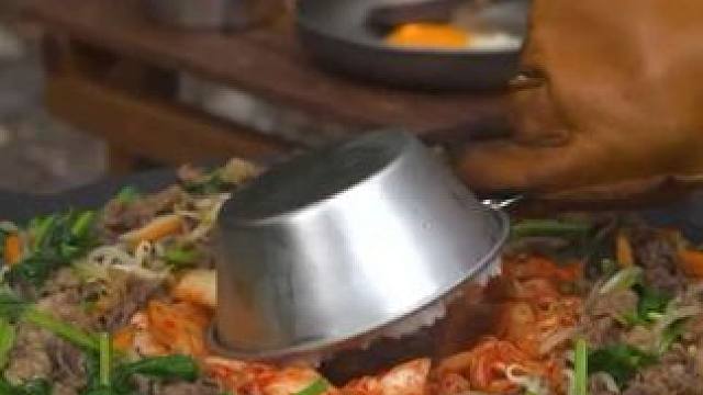 露营铁板肥牛辣白菜 #露营报告 #露营美食报告