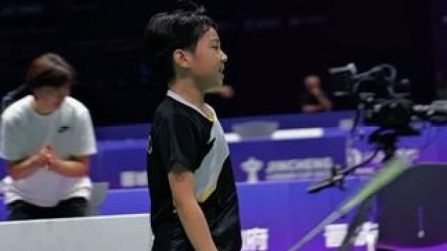 又飒又能打 青少年B组女单第一名常桉歌#晋城林丹杯 #林丹杯羽毛球公开赛 #羽毛球