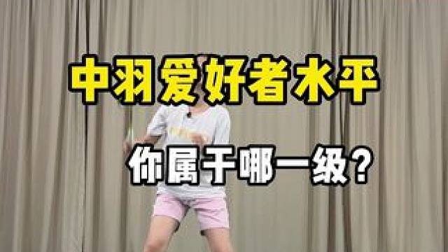中羽爱好者水平，你属于哪一级？ #羽毛球教学 #羽毛球等级 #羽毛球