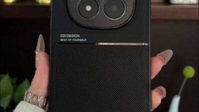 红米note15pro高端素皮手机壳，隐藏磁吸设计，不沾指纹 #红米note15手机壳#红米note