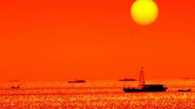 #巢湖日落 #落日晚霞