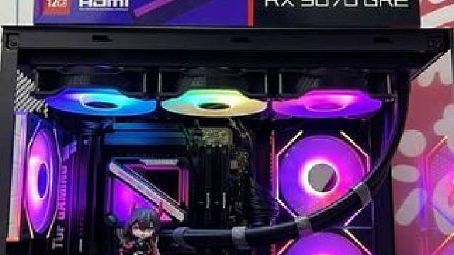 9800X3D➕9070GRE一万预算黑色游戏海景房 #diy电脑 上海买电脑，DIY电脑，实体店组