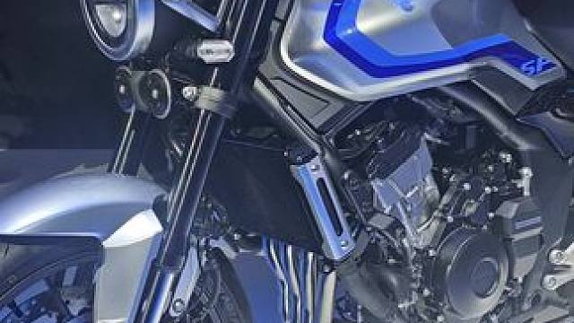 2025中国摩博会，本田cb500sf亮相! #2025中国摩博会 #本田cb500sf #复古摩托