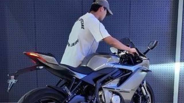 喜欢嘛？ 16000转 四缸 #凯越450rr曼岛 #机车 #四缸