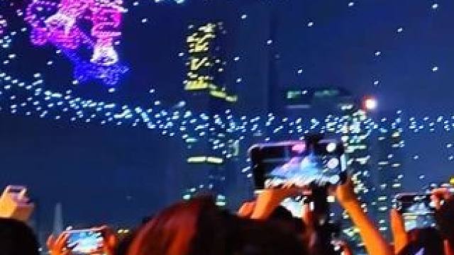 中山大涌的宝子们！可以冲！ 在中山大涌红博城误入古风星河！无人机表演秀免门票古风嘉年华，带你梦回盛世