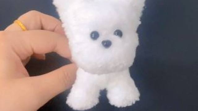 第一次做妞妞棒小狗没有翻车吧哈哈#我的手工作品 #妞妞棒 #妞妞棒小狗 #手工