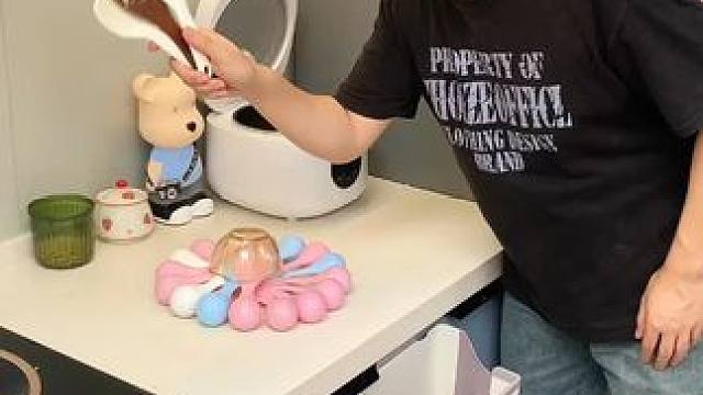 不倒翁米饭勺 这个不倒翁米饭勺简直太方便了，怎么扔都不会倒，每天都要吃米的赶紧试试