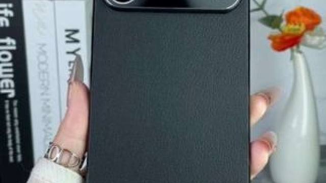 苹果17promax高端皮纹手机壳，超薄防摔，简约不沾指纹 #苹果17手机壳 #苹果17promax