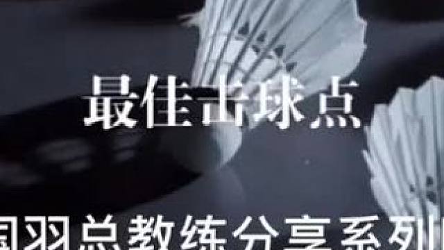 羽毛球教学系列四:最佳击球点
#羽毛球 #教学 #羽毛球教学 #训练 #羽毛球基础教学