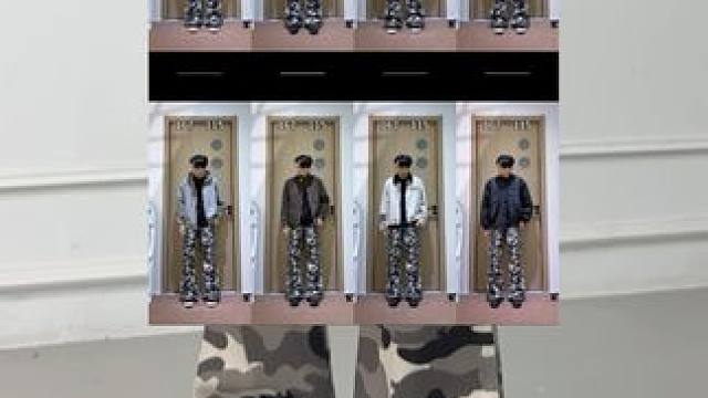 不穿一次迷彩裤都不知道有多帅多显瘦 #小个子穿搭 #男生穿搭 #迷彩裤 #微喇裤#工装裤