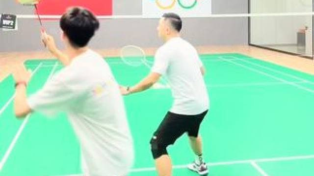 双打中场球处理跑位精髓总结 #羽毛球 #羽毛球教学 #运动日常