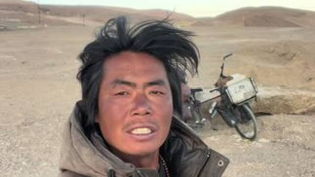 只能在距离界山达坂四公里位置露营了都是上坡推不动了 #骑行西藏 #骑行新疆 #记录美好生活 #旅行 