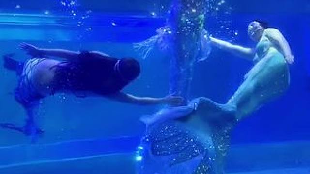 不出眉山看美人鱼 这个国庆节不用人挤人#亲子遛娃好去处  #海洋世界打卡 #美人鱼表演 #眉山欢乐海