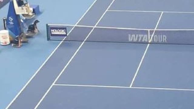 佩古拉VS科斯秋克 中网第四轮，佩古拉（5）在第三盘给科斯秋克（23）过上了儿童节，整场看下