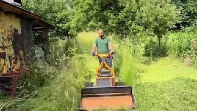 省时省力的解压碎草机！#割草机 #除草 #打草机 #解压