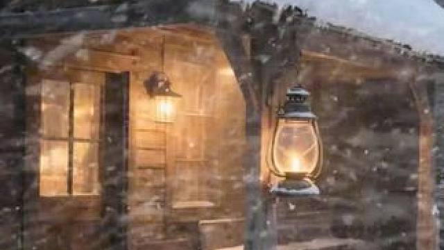 驿站小屋的暴风雪夜，在这里放松身心休息，助眠氛围