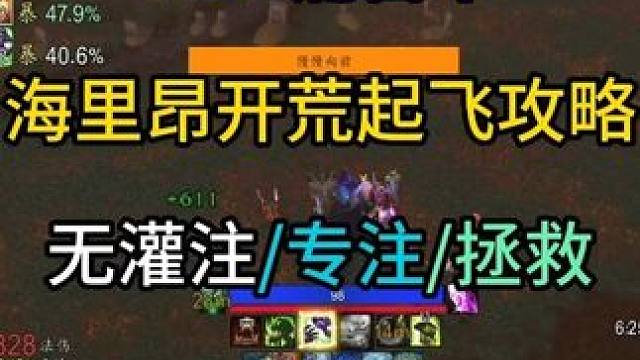 WLK痛苦术海里昂开荒起飞攻略（无灌注/专注/拯救）