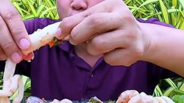 薄荷鲜辣剁椒️凉拌脆脆猪花肠 #泰国大叔#泰国美食#内容启发搜索 #种草激励计划 #全民任务