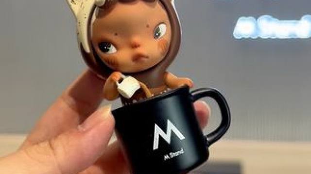 一大早来喝咖啡就为了这个！ sooya和M Stand的联名盲盒！马克杯好好看！#盲盒 #潮玩 #s