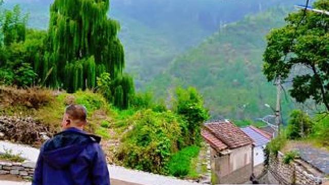 #最美乡村风景 #山村行#淄川之行，太河镇柏树村。浮云不共此山齐，山霭苍苍望转迷。雨后的山村