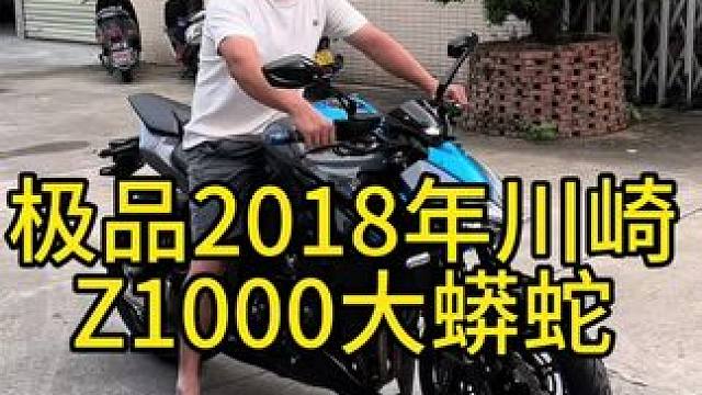 极品2018年川崎z1000大蟒蛇，3个多