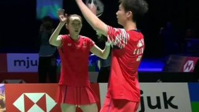 恭喜混双会师北极公开赛决赛#羽毛球 #北极羽毛球公开赛