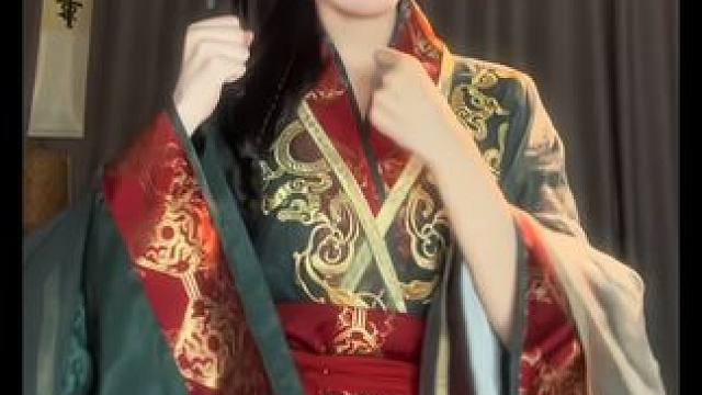 学了简单版的鸳鸯戏~ #国风古韵 #汉服 #鸳鸯戏dj