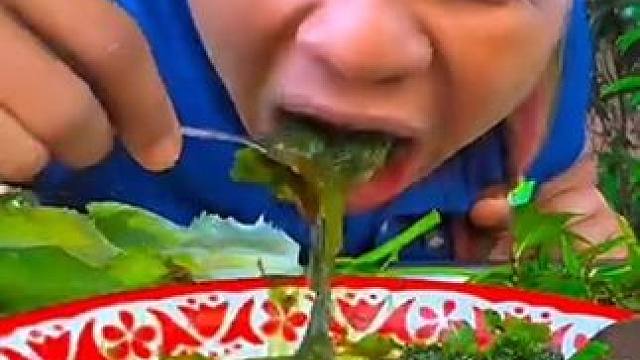 泰式黄番茄煮浒苔 #美食 #户外美食 #泰国美食 #内容启发搜索