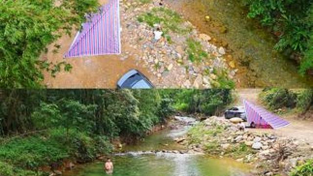 玻璃水溯溪可跳水露营开车直达定位分享 广东的夏天还没结束啊秋天没来，继续玩水 广佛周边1小时到，开