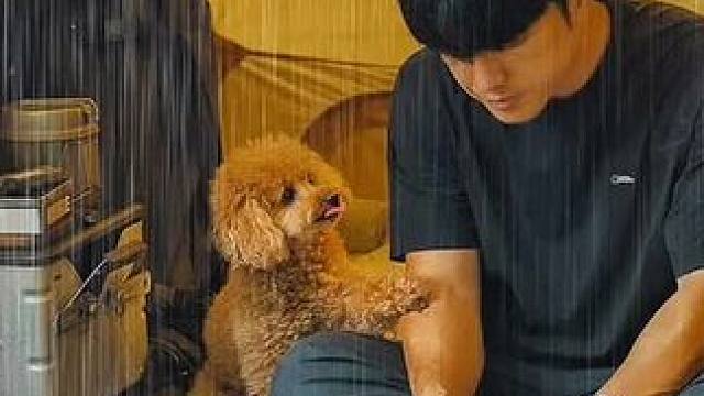 和小哥沉浸式野外雨中露营