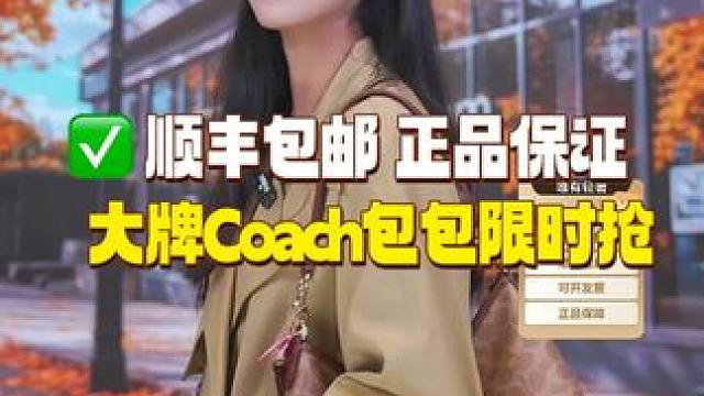 复古棕老花单肩大包，通勤出街氛围感直接拉满