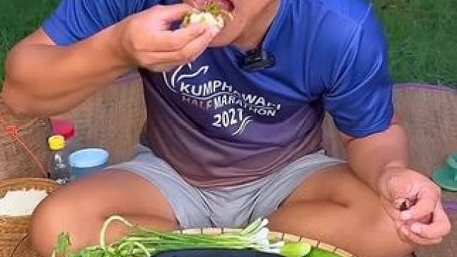 我的晚饭新鲜木蝴蝶凉拌跳跳虾