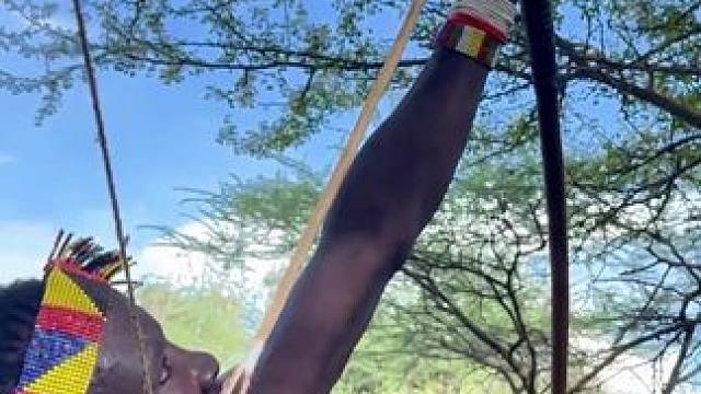 原始部落版《没出息》 #荒野求生 #原始部落