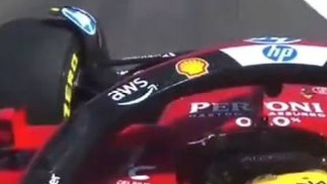 汉密尔顿在美国大奖赛冲刺赛一号弯时的惊险视角