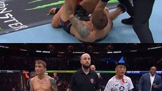 從跌倒的地方站起來！2023年@傲日其楞UFC 在溫哥華遭遇了UFC生涯第一次被終結，今天在同一個場