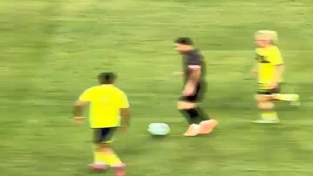 这一套动作，只有梅西，马拉多纳，小罗能做出来