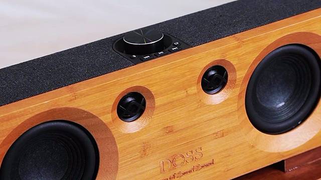 竹木布艺材质的音响太配我的小窝了