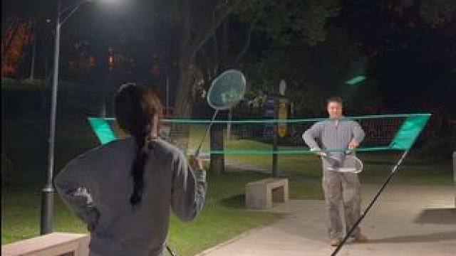 幸福 是两双眼睛看向同一个未来.#羽毛球 #我们俩 #情侣