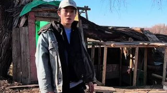 挑战新疆阿勒泰荒野搭建庇护所独居生存100天，第十天 #野外生存 #荒野建造 #野外建造 #荒野独居