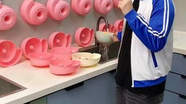 蜗牛自动清洗篮 蜗牛自动清洗篮，有了它，以后洗水果可就太方便了，自动洗干净还能自动沥水，#沥水篮  