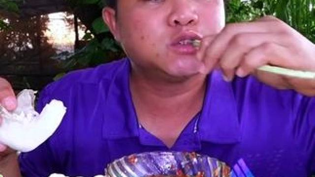 带馅大猪肠清脆小豆角酸辣剁椒酱️ 泰国美食