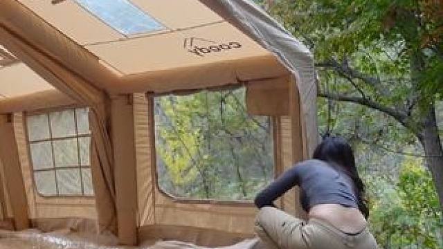 【无限露营】小姐姐野外露营 #露营#沉浸式体验