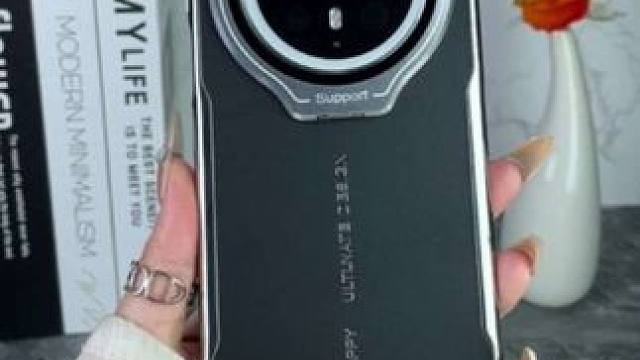 华为mate70隐藏式支架手机壳，高档素皮不沾指纹，电镀软边防摔#华为mate70手机壳 #华为ma